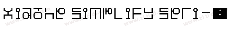 Xiaohe Simplify Seri字体转换